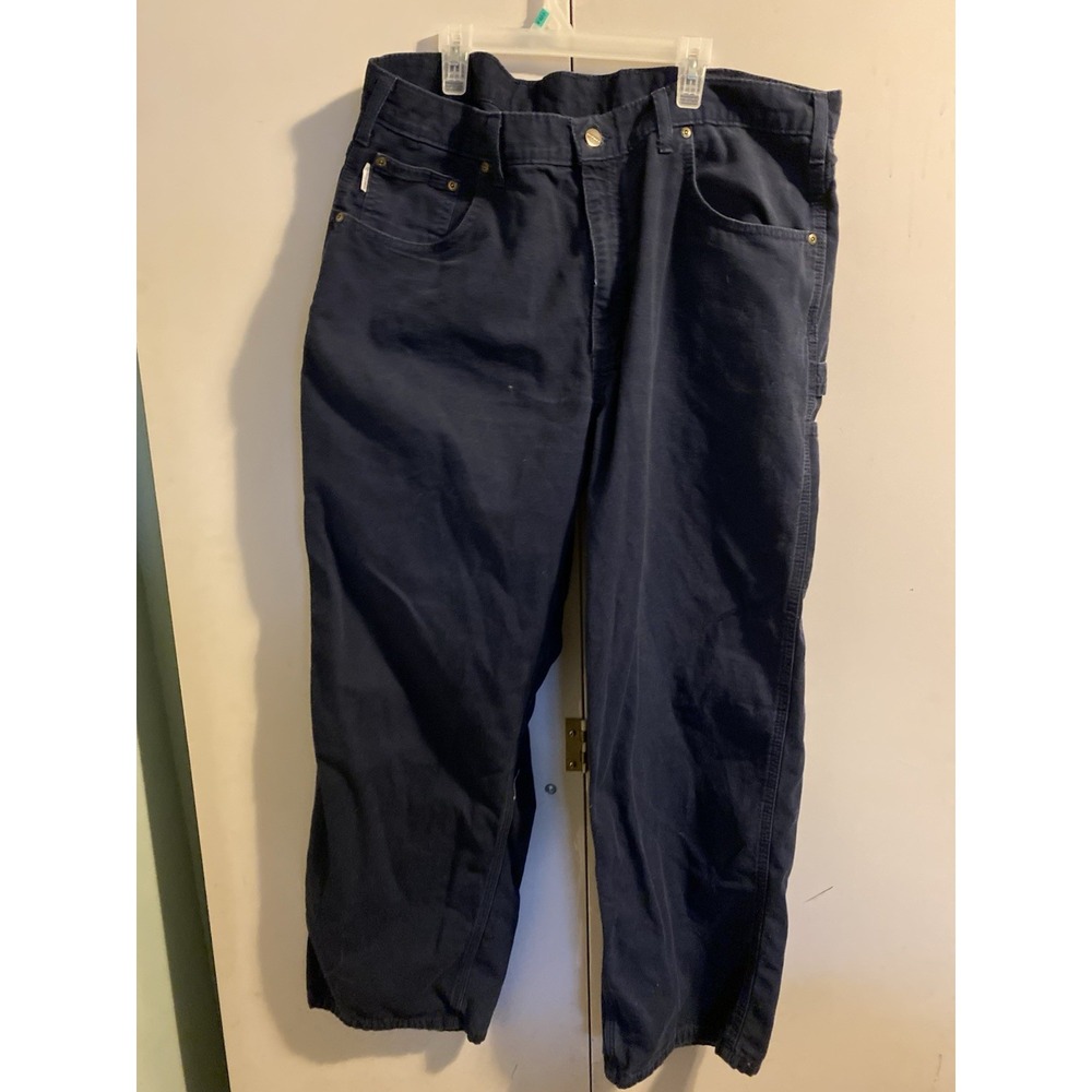 Carhartt B159 NVY Men’s Loose Original Fit Canvas Carpenter Work Pants 40 X 30